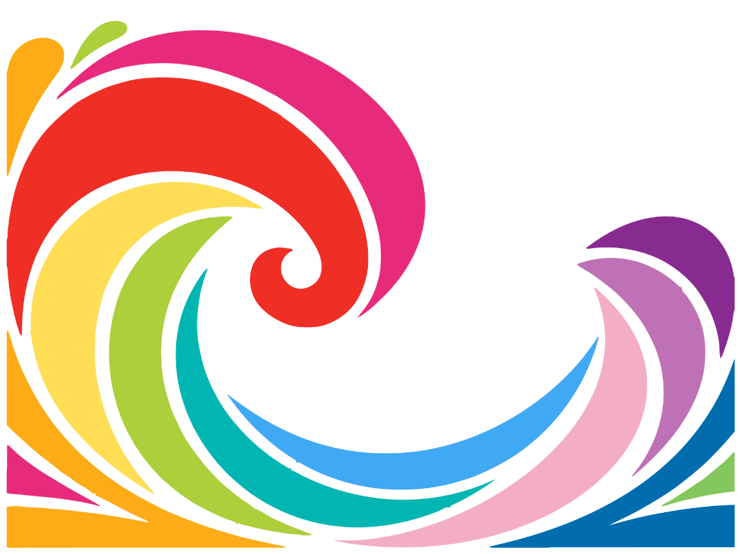 The Center for LGBTQ+ Health at Cooper (Rainbow Waves Icon)